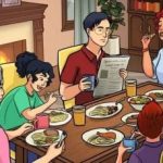 కుటుంబ విందు చిత్రంలో దాచిన లోపం ఉంది: కొంతమంది మాత్రమే దానిని 19