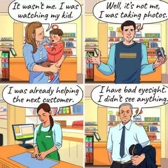 అంతుచిక్కని దొంగ: చిత్రంలో ఉన్న వాలెట్‌ను ఎవరు దొంగిలించారో తెలివైన డిటెక్టివ్ మాత్రమే కనుగొంటారు