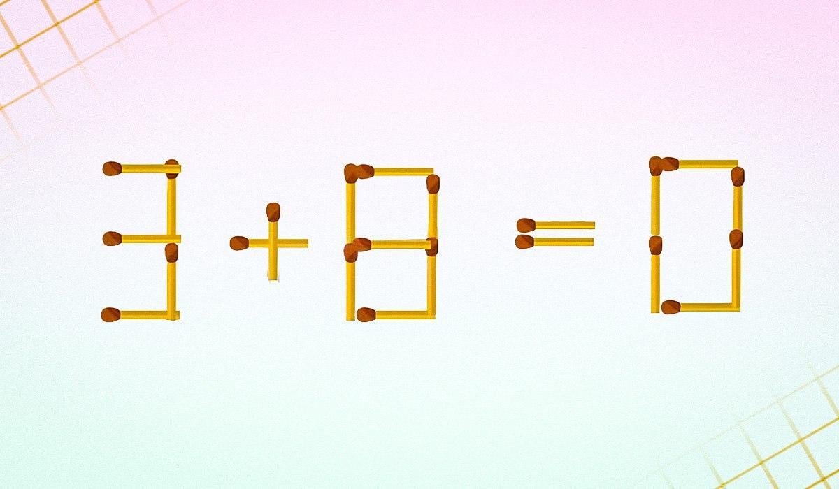 సమానత్వం సరిగ్గా ఉండాలంటే మీరు 2 మ్యాచ్‌లను తీసివేయాలి: IQ పరీక్ష